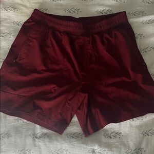 Burgundy All In Motion Athletic Shorts